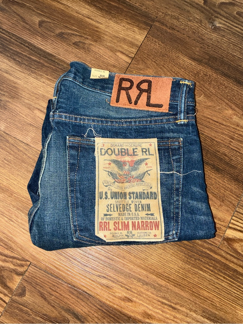 RRL Selvedge Slim Narrow Grandfalls Wash Jeans